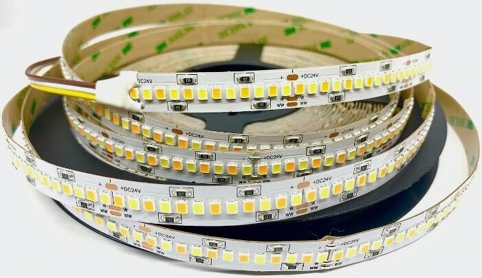 Светодиодная лента SMD2835, 24 V, 240 LED/m, IP20, CCT, LUX