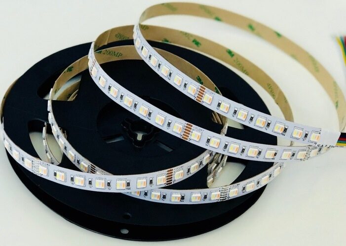 Светодиодная лента SMD5050, 24 V, 60 LED/m, IP20, RGB + CCT, LUX