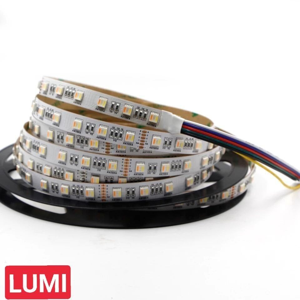 Светодиодная лента SMD5050, 24 V, 60 LED/m, IP20, RGB + CCT, LUX